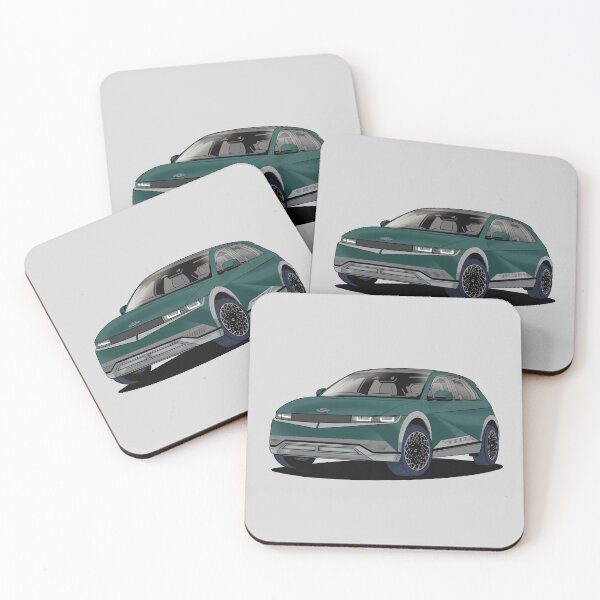 Item preview, Hyundai Ioniq 5 Electric Car in Teal Blue/Green designed and sold by Webazoot Industries - Car Art.