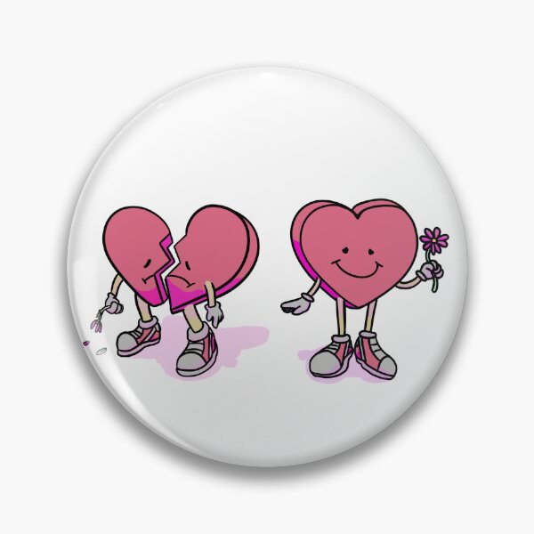 Item preview, happy and sad heart designed and sold by jennare03.