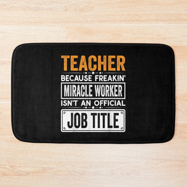 Item preview, Teacher Because Freaking Miracle Worker Isn’t an Official Job Title, Teacher Christmas Fathers Day shirt designed and sold by xlnv.