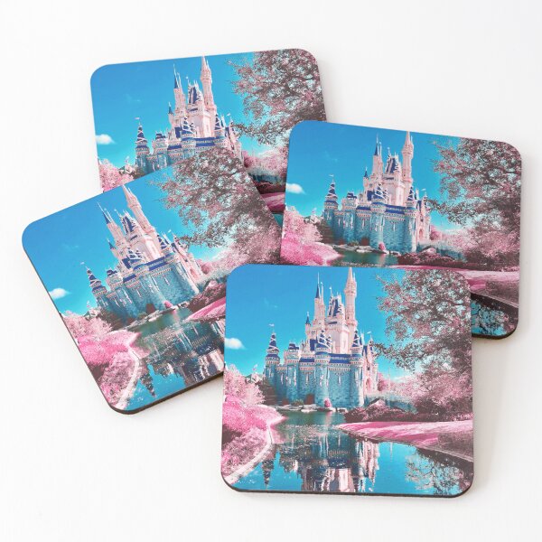 Item preview, Fairytale castle photo in blue and hot pink designed and sold by VeryEnglishGent.