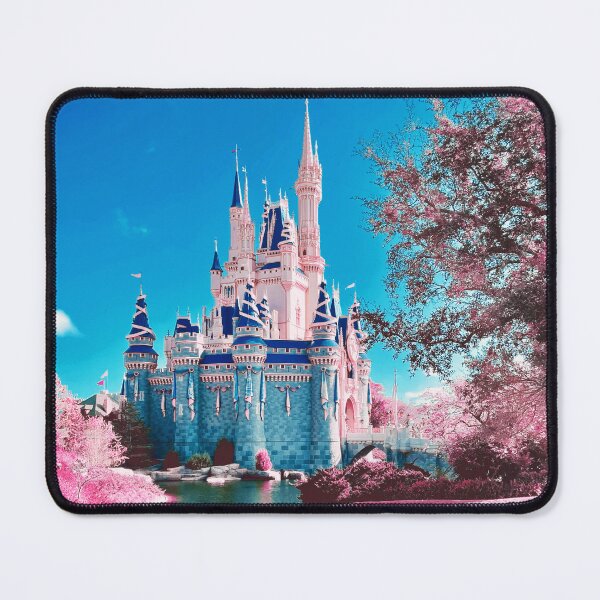 Item preview, Fairytale castle photo in blue and hot pink designed and sold by VeryEnglishGent.