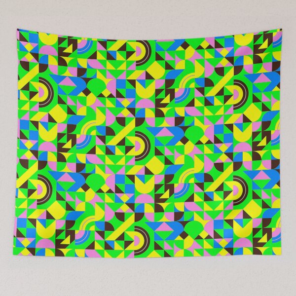 Item preview, geometric colorful patterns conceptual Art - Abstract Neo Geo graphic design designed and sold by Design Repo.