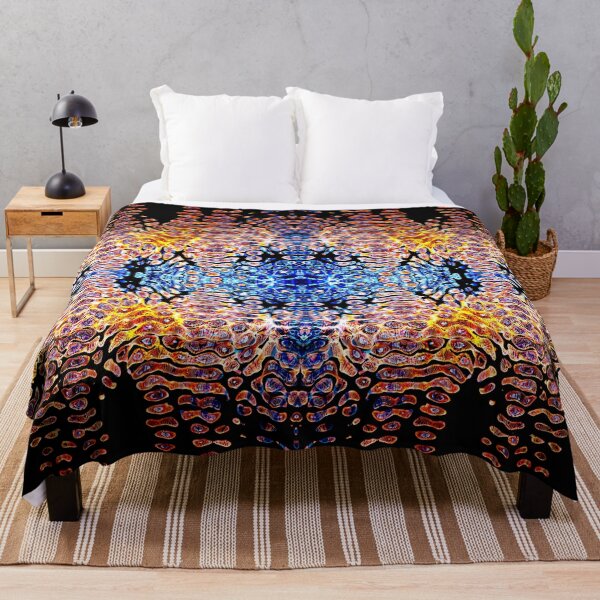 Item preview, PATTERN DESIGN STUDY #75 – Vibrational Patterns in Blue Gold Black designed and sold by DEL-Productions.