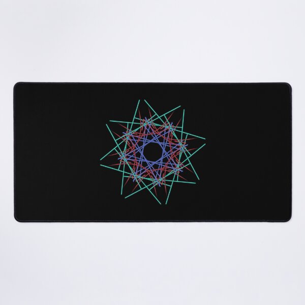 Item preview, multicolored eight-pointed star, abstract art designed and sold by Meo Design.