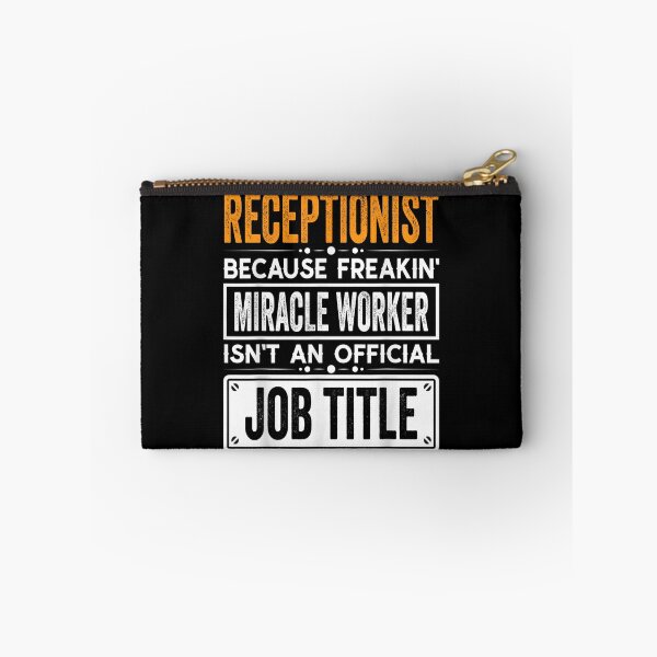 Artikelvorschau, Rezeptionist, weil Freaking Miracle Worker keine offizielle Berufsbezeichnung ist, Rezeptionist-Weihnachts-Vatertags-Shirt entworfen und verkauft von xlnv.