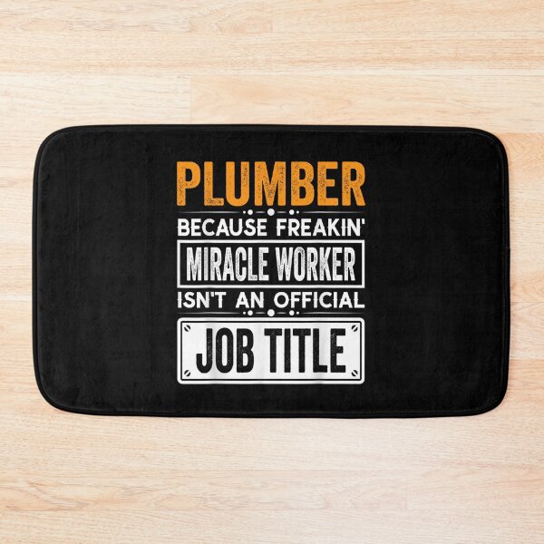 Item preview, Plumber Because Freaking Miracle Worker Isn’t an Official Job Title, Plumber Christmas Fathers Day shirt designed and sold by xlnv.