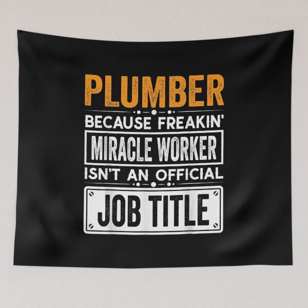 Item preview, Plumber Because Freaking Miracle Worker Isn’t an Official Job Title, Plumber Christmas Fathers Day shirt designed and sold by xlnv.