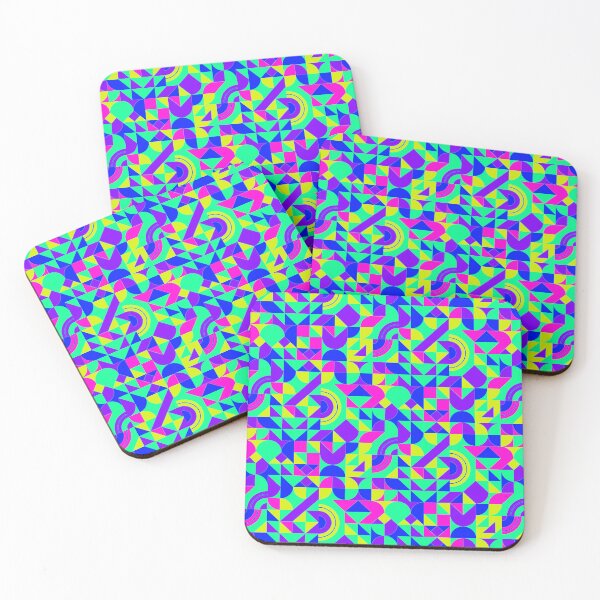 Item preview, geometric colorful patterns conceptual Art - Abstract Neo Geo graphic design designed and sold by Design Repo.