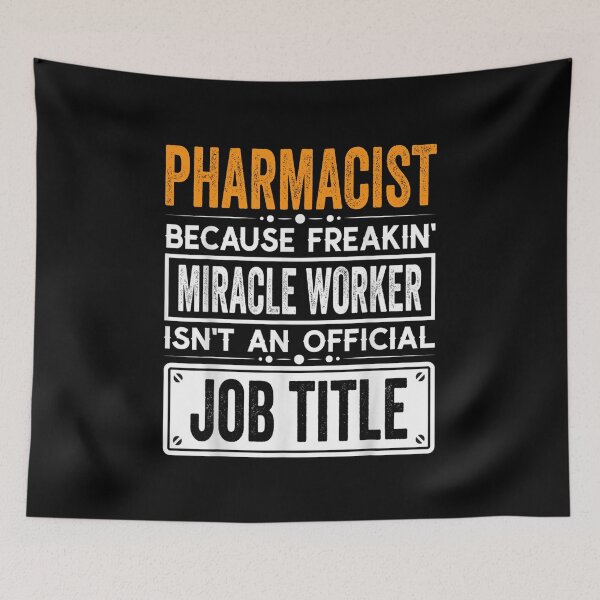 Item preview, Pharmacist Because Freaking Miracle Worker Isn’t an Official Job Title, Pharmacist Christmas Fathers Day shirt designed and sold by xlnv.