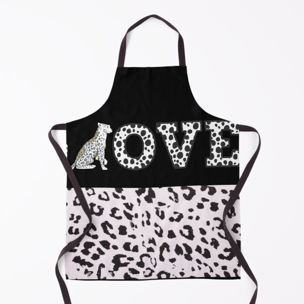 Item preview, White And Black Cheetah Print Print Love Typography - Cute Adorable Cheetah designed and sold by adoredigitals.