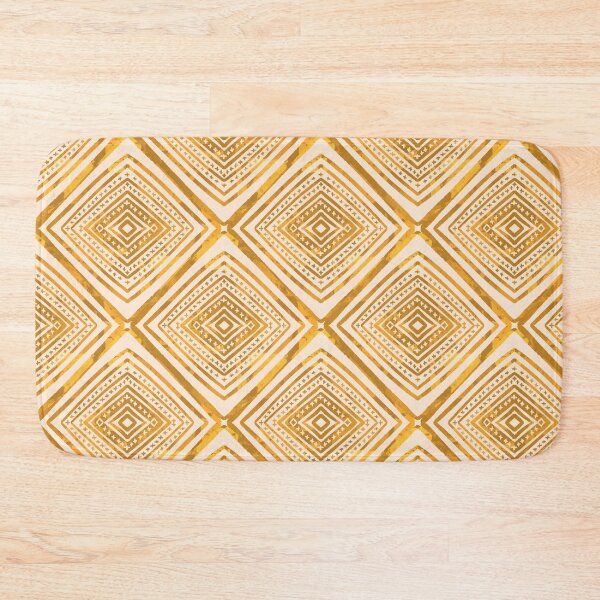 Item preview, Drawing in gold pastel geometric shapes designed and sold by Lady Bruniere.