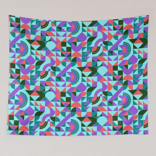 Item preview, geometric colorful patterns conceptual Art - Abstract Neo Geo graphic design designed and sold by Design Repo.