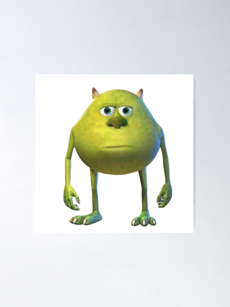 Mike Wazowski Meme Sticker for Sale by juliawalkershop