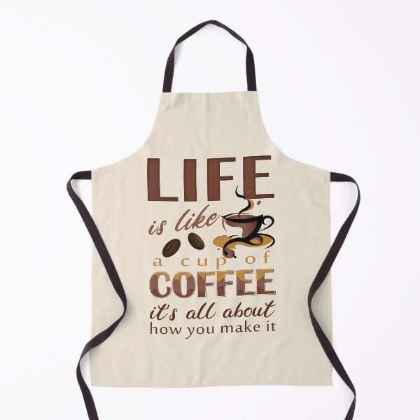 Item preview, Life is like a cup of coffee - Inspirational funny coffee quotes about coffee life for coffee lovers - Cafe coffee day designed and sold by Alice-Elgawi.