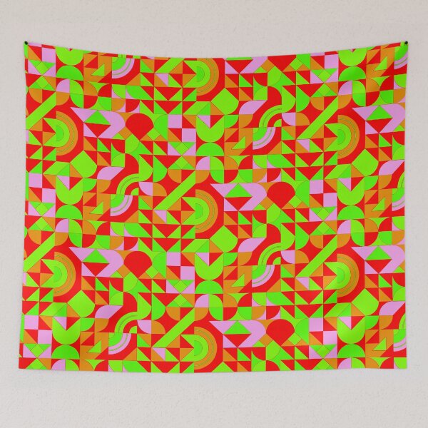 Item preview, geometric colorful patterns conceptual Art - Abstract Neo Geo graphic design designed and sold by Design Repo.