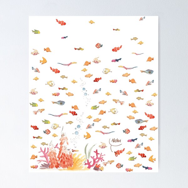 Item preview, Aloha - Tropical Fish designed and sold by LaFouisseuse.