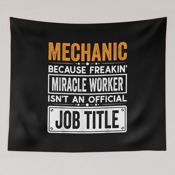 Item preview, Mechanic Because Freaking Miracle Worker Isn’t an Official Job Title, Mechanic Christmas Fathers Day shirt designed and sold by xlnv.