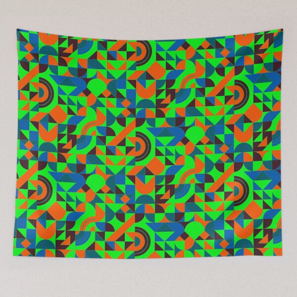 Item preview, geometric colorful patterns conceptual Art - Abstract Neo Geo graphic design designed and sold by Design Repo.