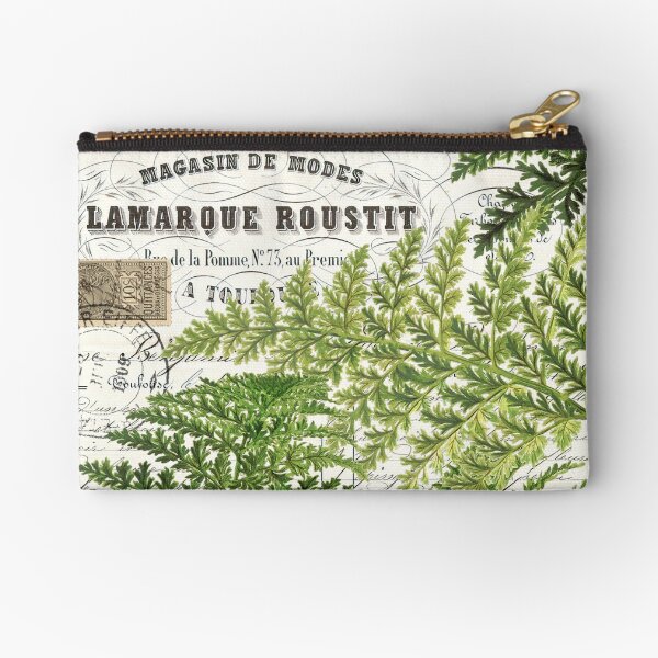 Delicate Ferns Zipper Pouch