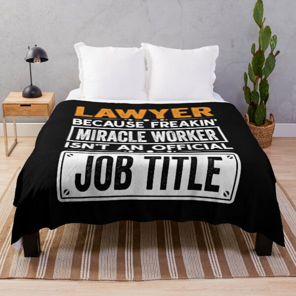 Item preview, Lawyer Because Freaking Miracle Worker Isn’t an Official Job Title, Lawyer Christmas Fathers Day shirt designed and sold by xlnv.