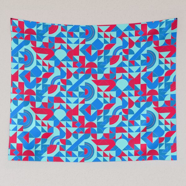 Item preview, geometric colorful patterns conceptual Art - Abstract Neo Geo graphic design designed and sold by Design Repo.