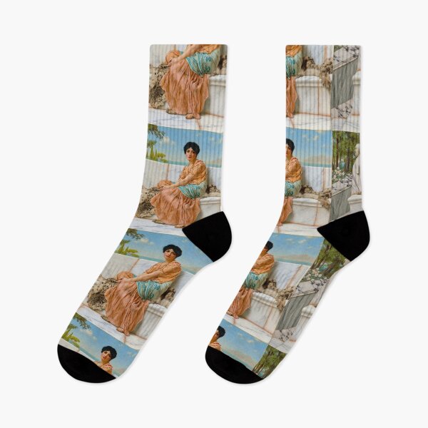 Item preview, Reverie ,daydream, trance ,fantasy  "Girl with a beautiful transparent Summer pink Dress" John William Godward designed and sold by TeeARTHY.