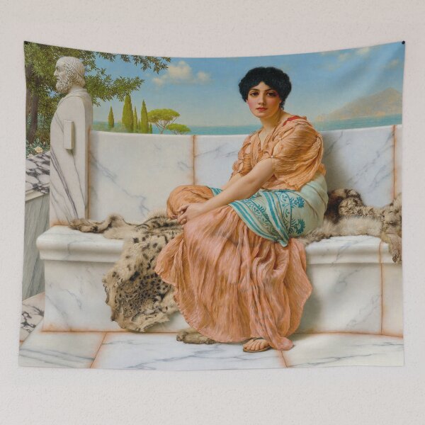 Item preview, Reverie ,daydream, trance ,fantasy  "Girl with a beautiful transparent Summer pink Dress" John William Godward designed and sold by TeeARTHY.