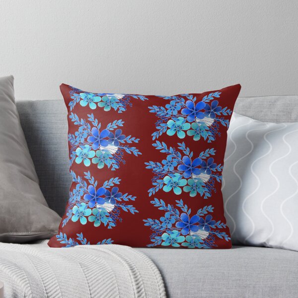Aperçu de l'œuvre Fleurs bleues et turquoises créée et vendue par Cherie C..