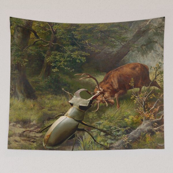 Item preview, Stag Fight  designed and sold by CuthbertBiggins.