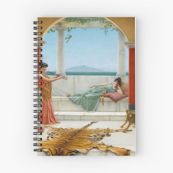 Item preview, The Sweet Siesta Of A Summer Day "Girls with a beautiful transparent Summer pink  and green Dress" John William Godward designed and sold by TeeARTHY.