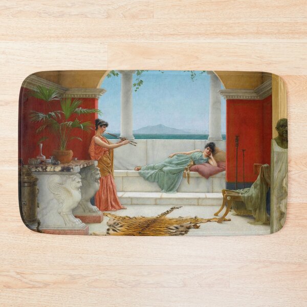 Item preview, The Sweet Siesta Of A Summer Day "Girls with a beautiful transparent Summer pink  and green Dress" John William Godward designed and sold by TeeARTHY.