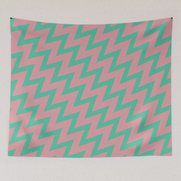 Item preview, Strawberry Watermelon Slanted Chevron designed and sold by STUDIO MORE Los Angeles.