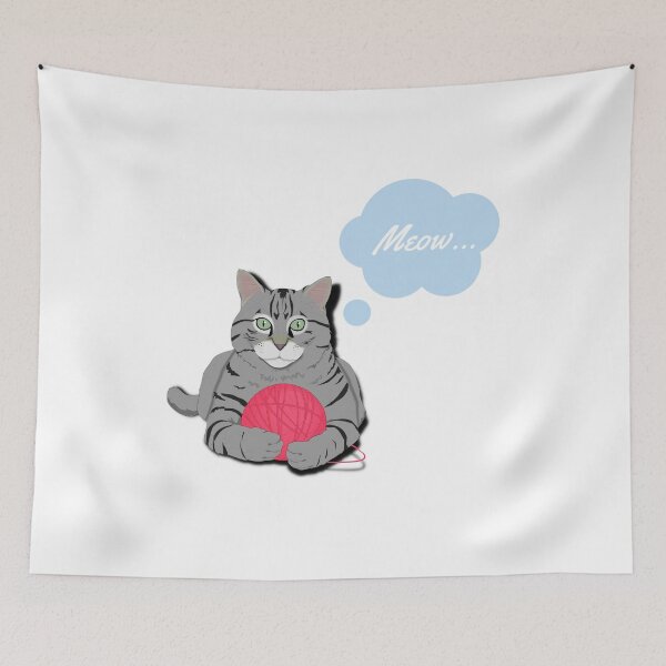Item preview, gato con cuerda designed and sold by StarBluArte.