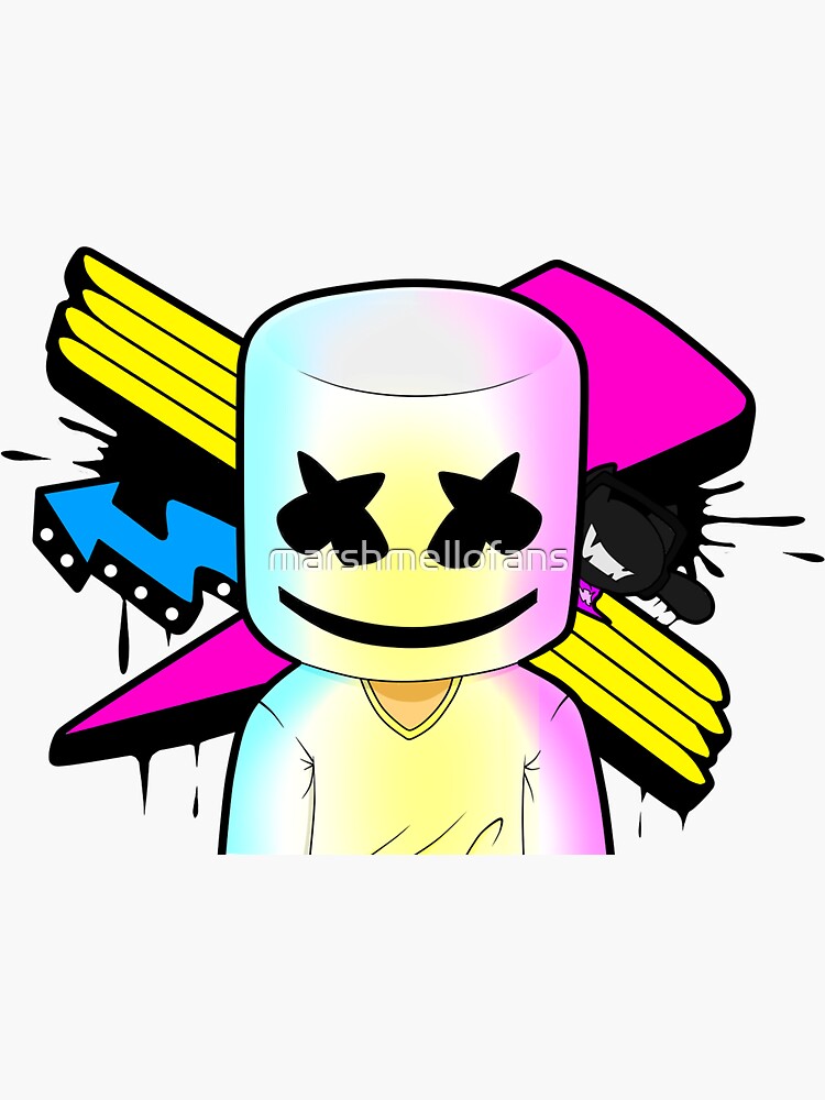 Thumbnail 3 von 3, Sticker, Marshmello designt und verkauft von marshmellofans.