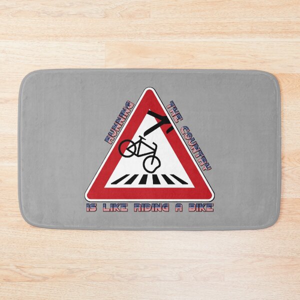 Item preview, Running the country is like riding a bike (Biden fall) designed and sold by SolidEarthArt.