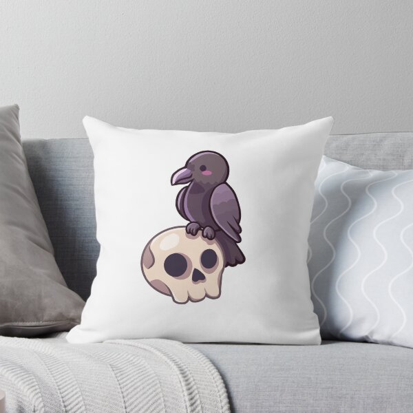 Item preview, Cute Raven and Skull Sticker designed and sold by 10six.