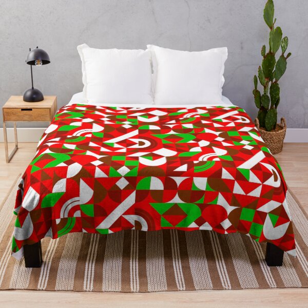 Item preview, geometric colorful patterns - Abstract Neo Geo graphic design CHRISTMAS and HOLIDAYS virsion designed and sold by Design Repo.