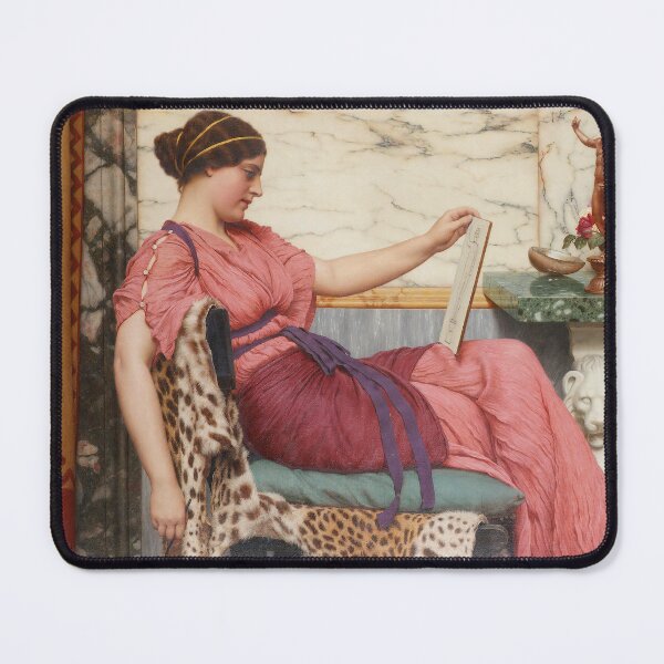 Item preview, An Amateur "Girl with a beautiful transparent Summer pink   Dress" John William Godward designed and sold by TeeARTHY.