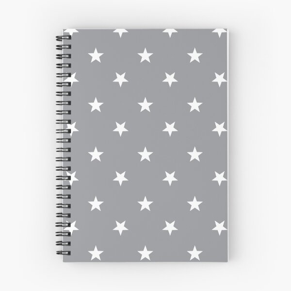 Item preview, White Stars on Medium Grey Background Pattern designed and sold by Bumblefuzzies.