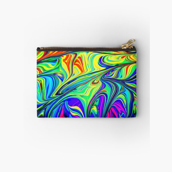Item preview, PATTERN DESIGN STUDY #79 – Multicolored Paint Swirls Horizontally Layered designed and sold by DEL-Productions.