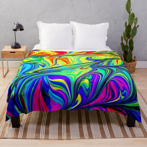 Item preview, PATTERN DESIGN STUDY #79 – Multicolored Paint Swirls Horizontally Layered designed and sold by DEL-Productions.