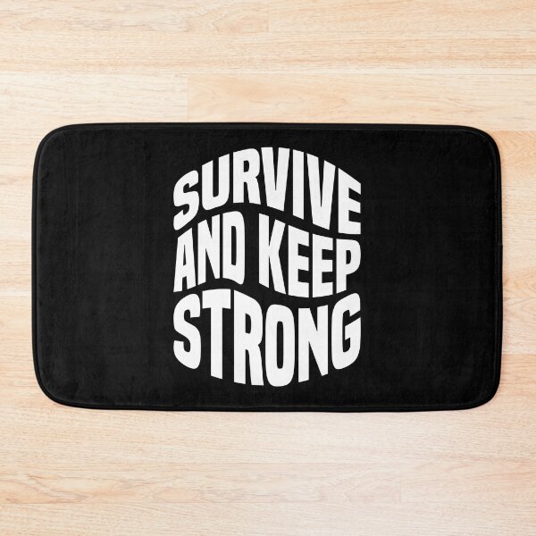 Item preview, Survive And Keep Strong Always Think To Be Positive Aspire To Inspire Before The Expire Funny Saying Happy Life Apparel Essential Motivation Inspiration Joy Mood designed and sold by DesignByHeartUK.