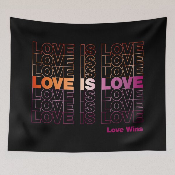 Item preview, Love is Love - Lesbian Pride Flag designed and sold by AoifeJynx.