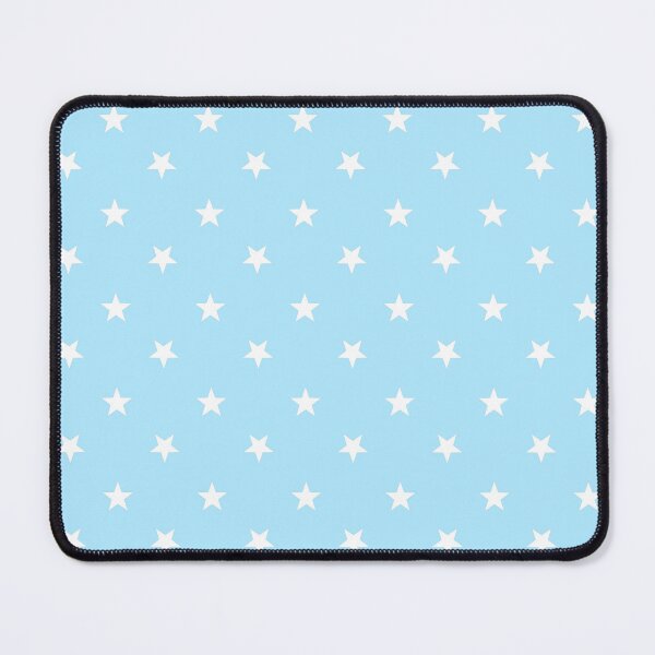 Item preview, White Stars on Soft Blue Background Pattern designed and sold by Bumblefuzzies.