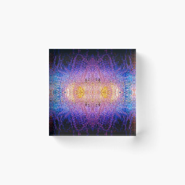 Item preview, PATTERN DESIGN STUDY #80 – Vibrational Patterns in Gold Red Blue designed and sold by DEL-Productions.