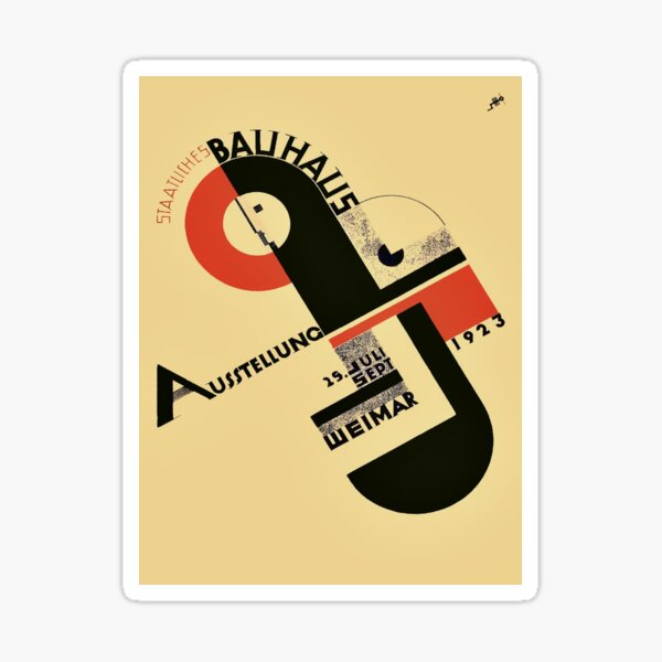 Bauhaus Exhibition 1923 Sticker