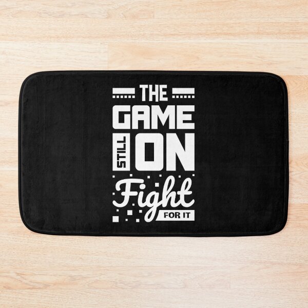 Item preview, The Game Still On Fight For It Always Think To Be Positive Aspire To Inspire Before The Expire Funny Saying Happy Life Apparel Essential Motivation Inspiration Joy Mood designed and sold by DesignByHeartUK.