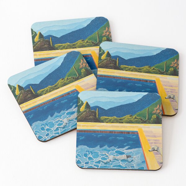 Item preview, David Hockney Pool with Pooping Dog designed and sold by Darren Campo.
