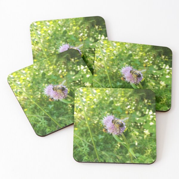 Item preview, Purple Wildflower with Bee designed and sold by katiamelnik.