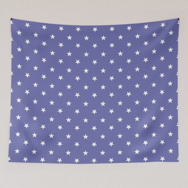 Item preview, White Stars on Periwinkle Background Pattern designed and sold by Bumblefuzzies.